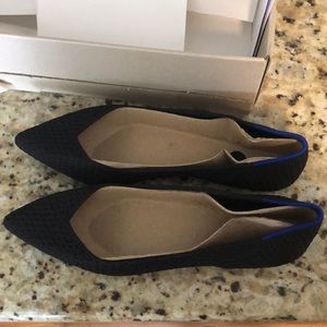 Rothy’s The Point - Black Honeycomb/Swiss Dot